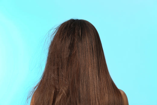 woman with frizzy hair